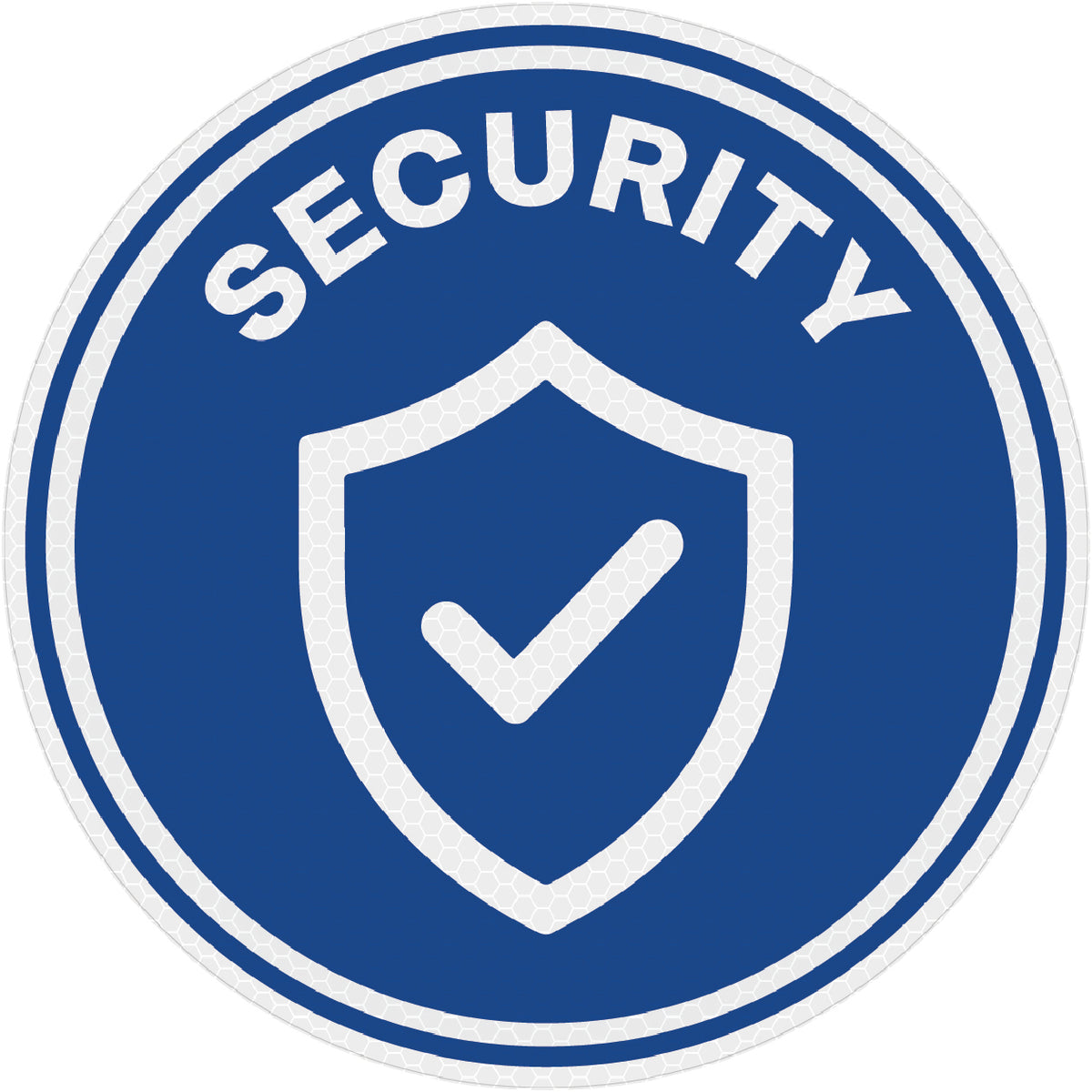 Reflective Security Hard Hat Sticker