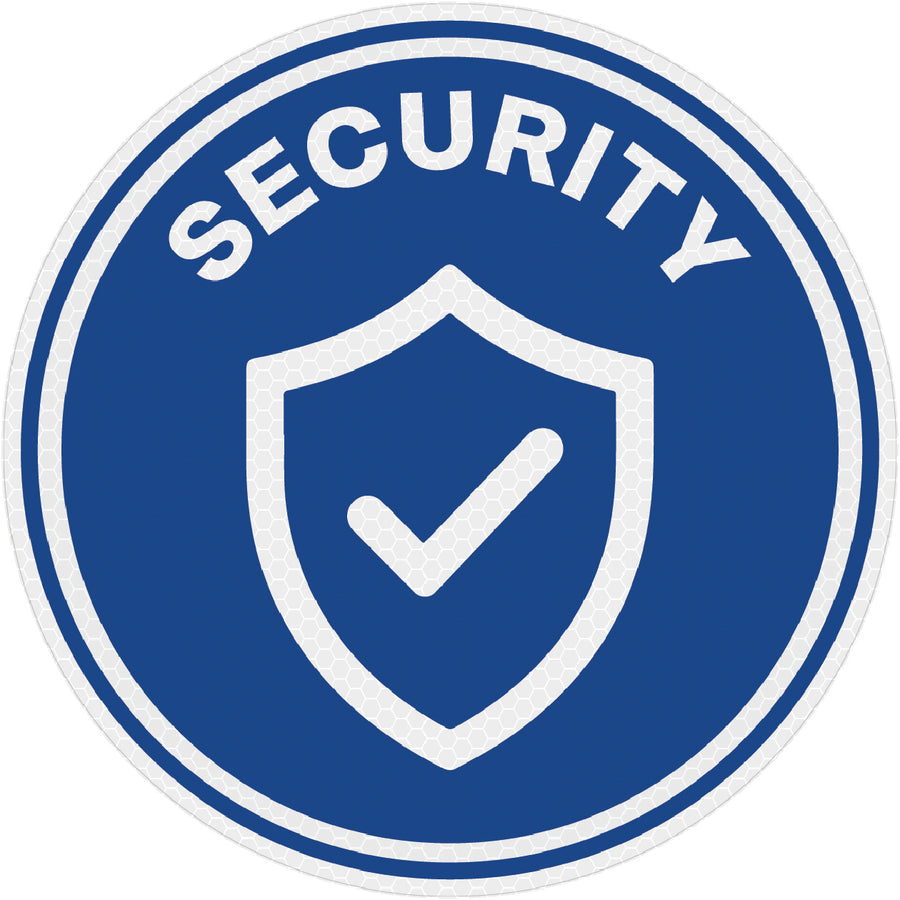 Reflective Security Hard Hat Sticker