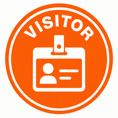 Visitor Hard Hat Sticker