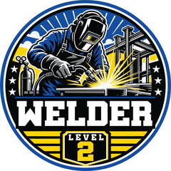 Welder Level 2 Hard Hat Sticker