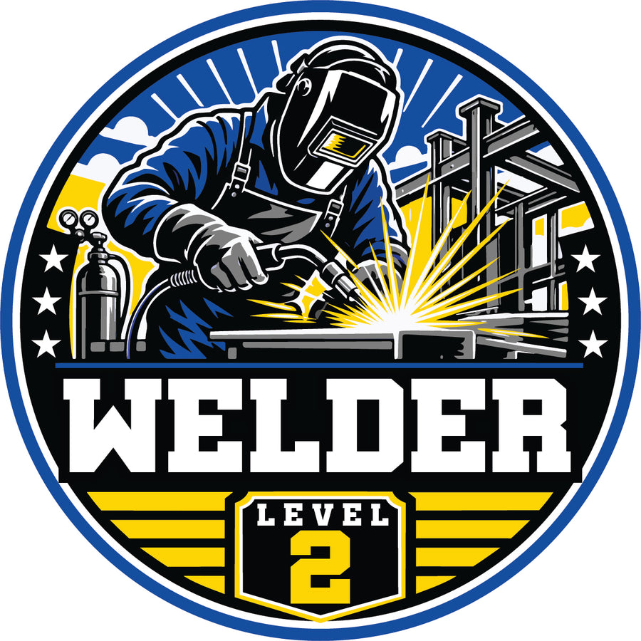Welder Level 2 Hard Hat Sticker