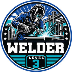 Welder Level 3 Hard Hat Sticker