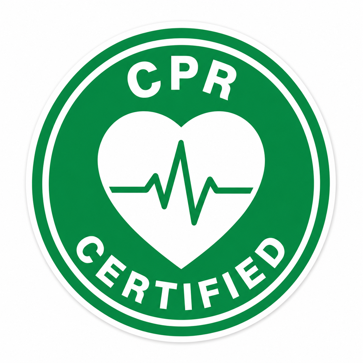 CPR Certified Hard Hat Sticker
