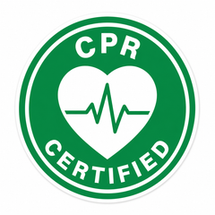 CPR Certified Hard Hat Sticker