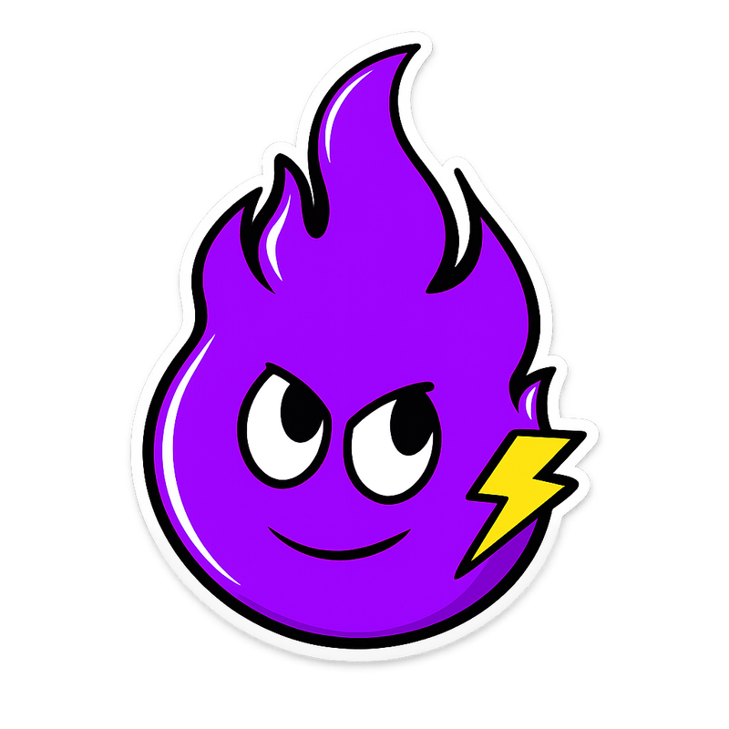 Die cut stickers example