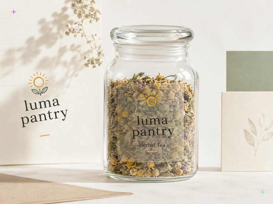 Small business sticker packaging example